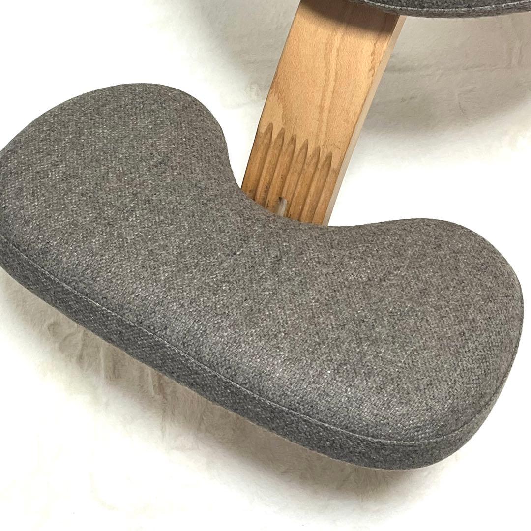 【美品】バランスイージー グレー 赤カバー付き バランスチェア RYBO