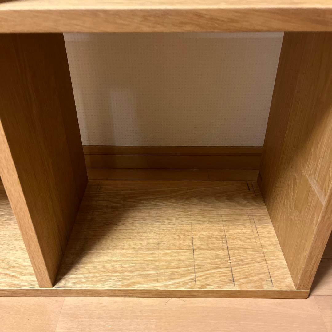 無印 美品 スタッキングシェルフセット・５段×２列・オーク材 muji