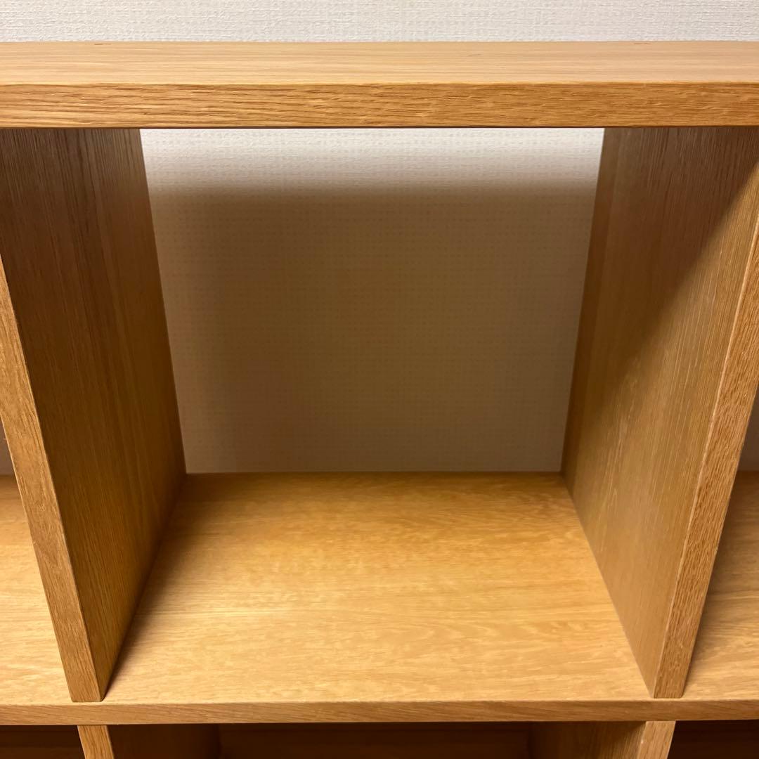 無印 美品 スタッキングシェルフセット・５段×２列・オーク材 muji
