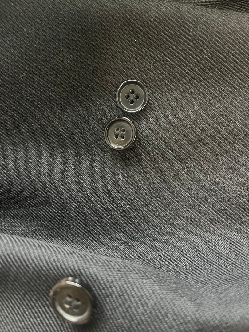 LE エルイー ウールバルカラーコート レショップ ブラック