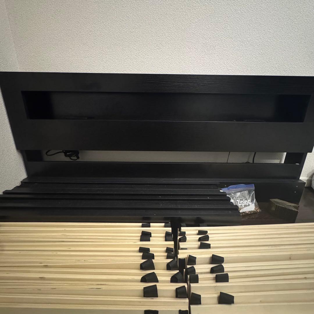 【美品】 RASIK ダブルベットフレーム　黒　CONCASA