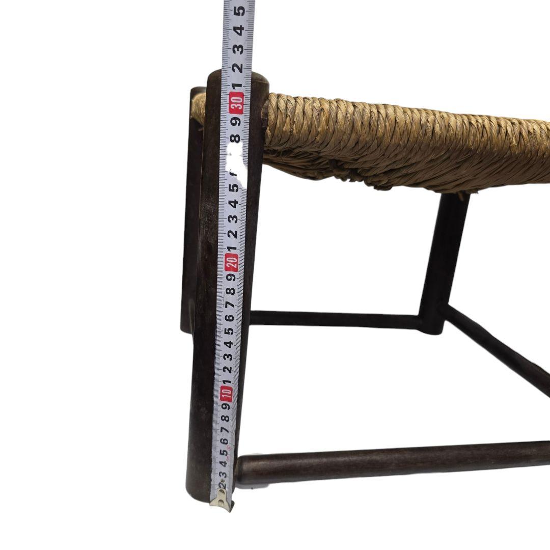 松本民芸家具　ラッシスツール　廃盤　木製　ビンテージ 足加工あり