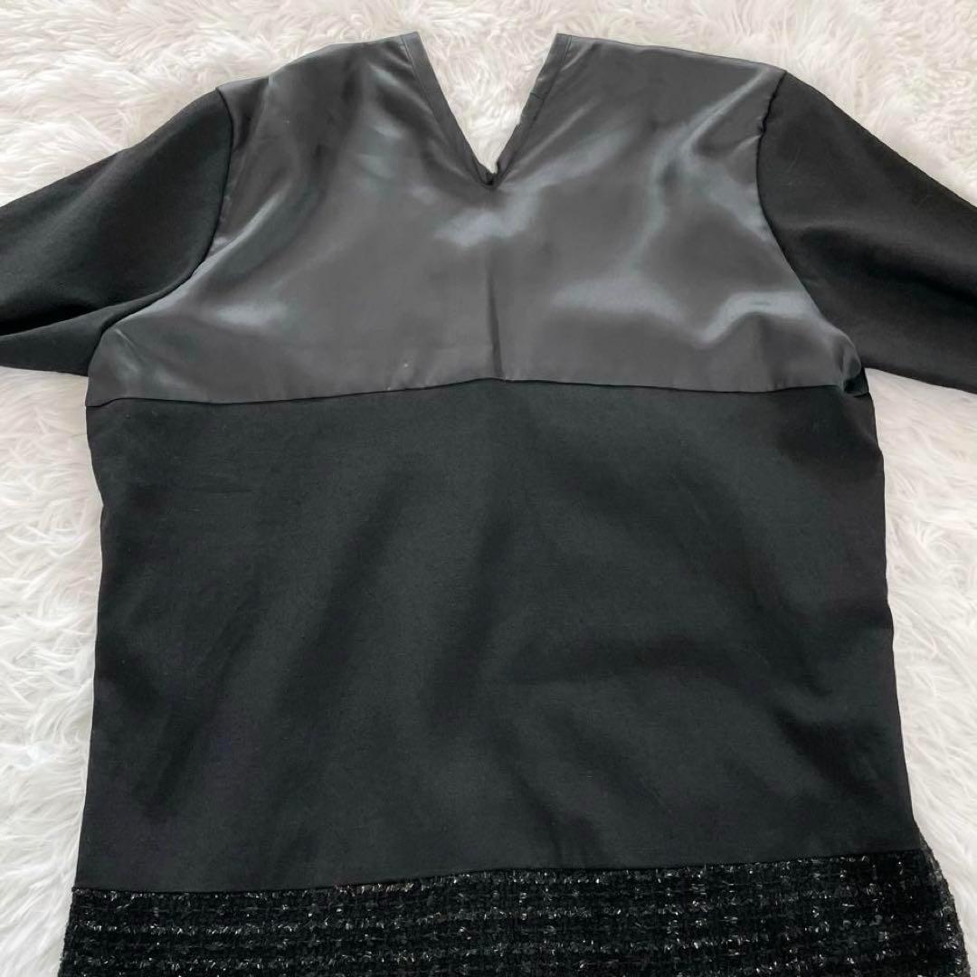 コムデギャルソン　マキシ丈ワンピース・花柄・刺繍レース・異素材ドッキング・90s