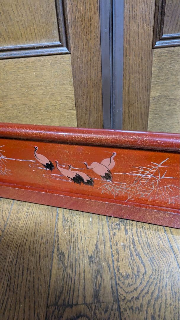 ③【昭和レトロ】木製 衣紋掛け ハンガーラック 折り畳み式 古道具 古民家　衣桁