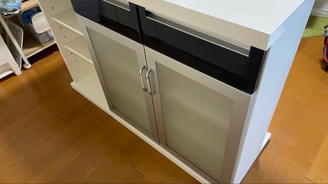 【美品】【☆なーみ☆】ニトリ バーカウンター パース2 収納付き