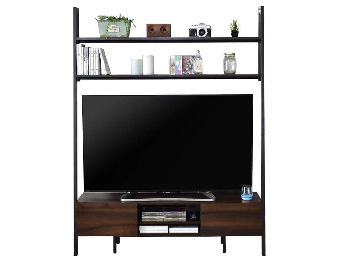 【たけのこ】木製テレビボード オープンシェルフ付き