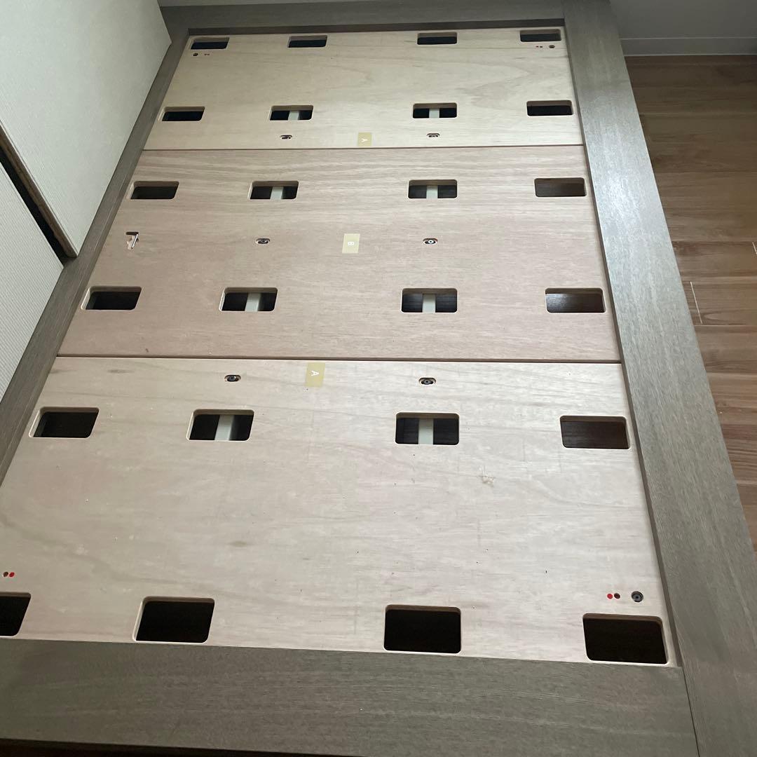 部屋を広くする家具 LIVING BED セミダブル 新色スモーキーブラウン