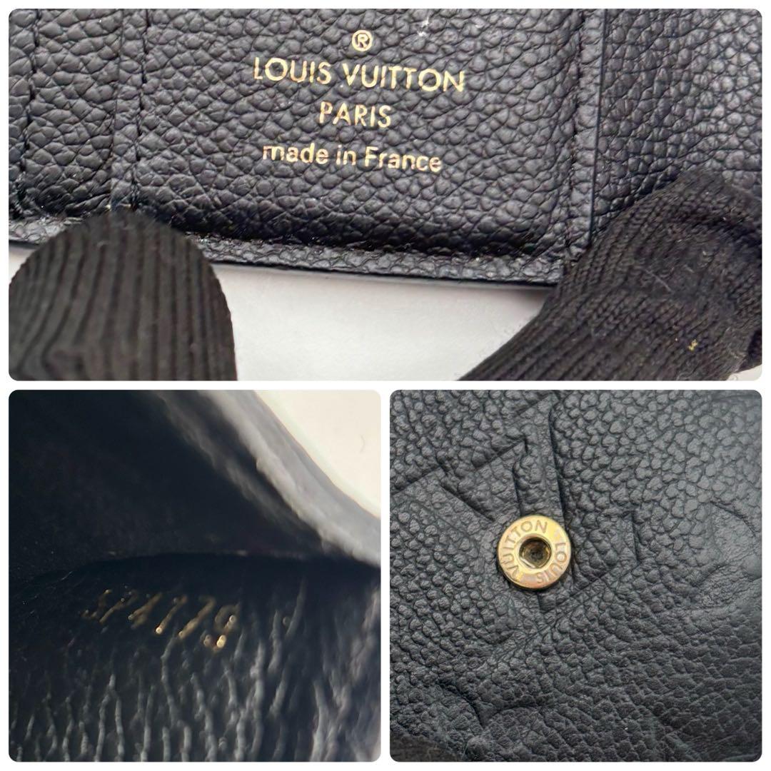 ルイヴィトン アンプラント ポルトフォイユ ゾエ ノワール