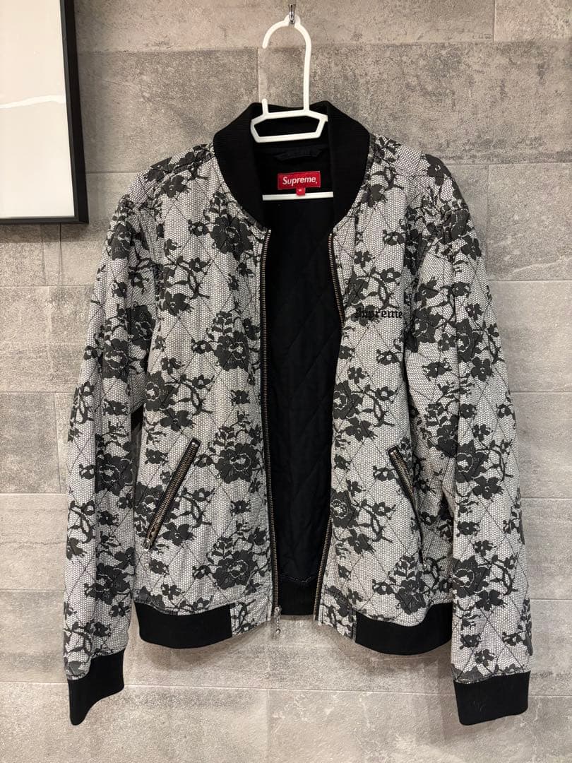 ジャケット・アウター Supreme 17SS/Quilted Lace Bomber Jacket