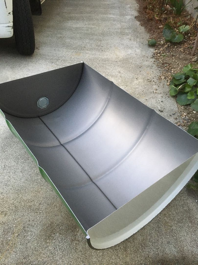 加藤まさひろ様用ドラム缶 半切り 縦半分 無加工2個＋網3枚