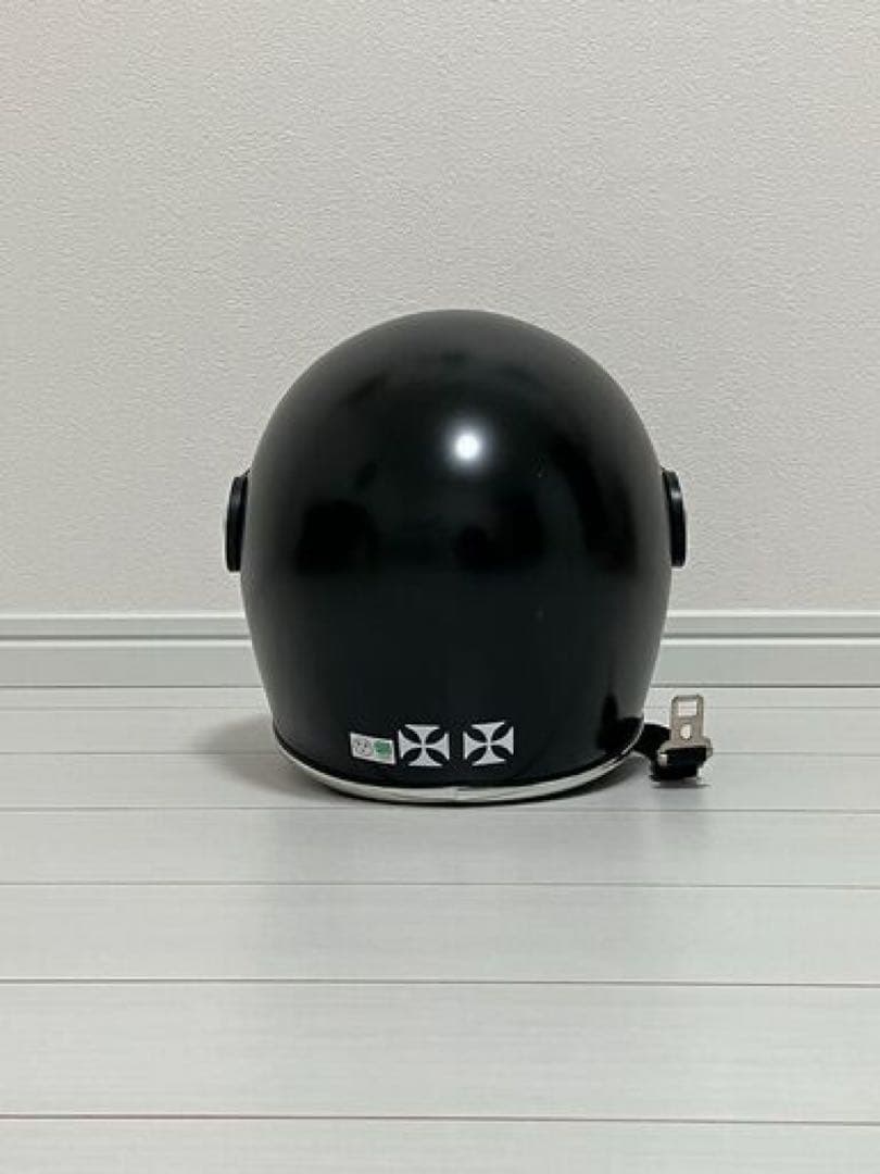 ブラックフルフェイスヘルメット