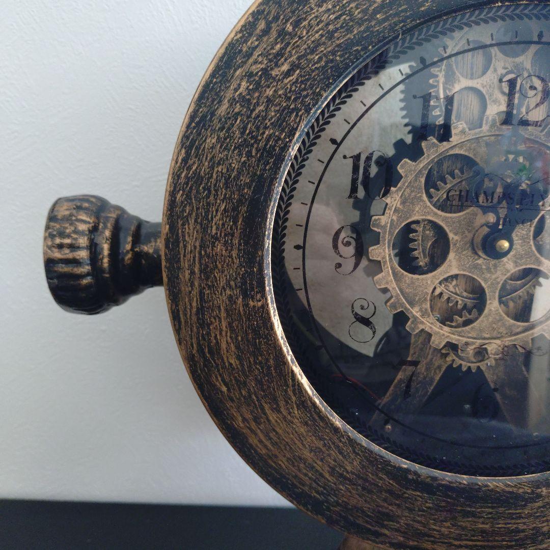 アンティーク風　ギア時計