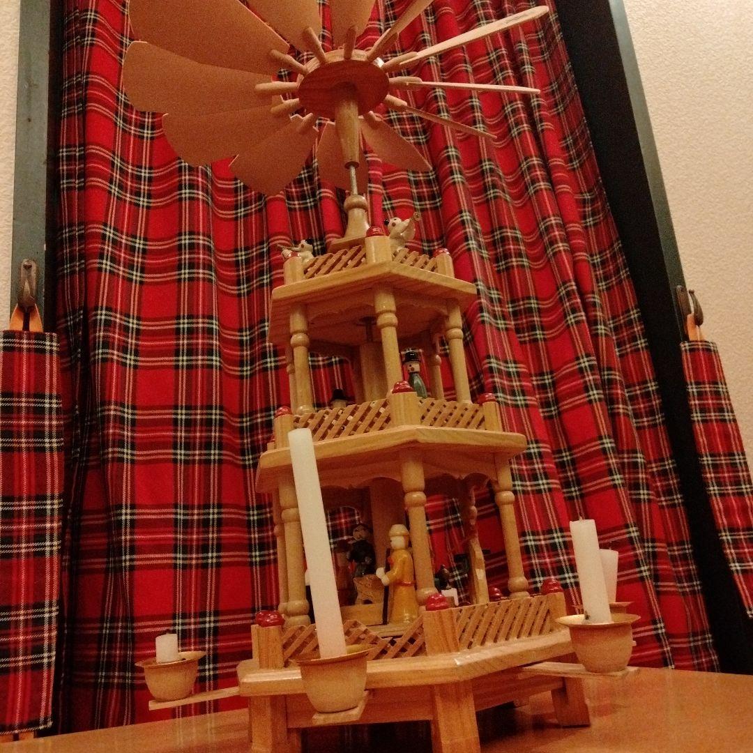 クリスマス　木製置物