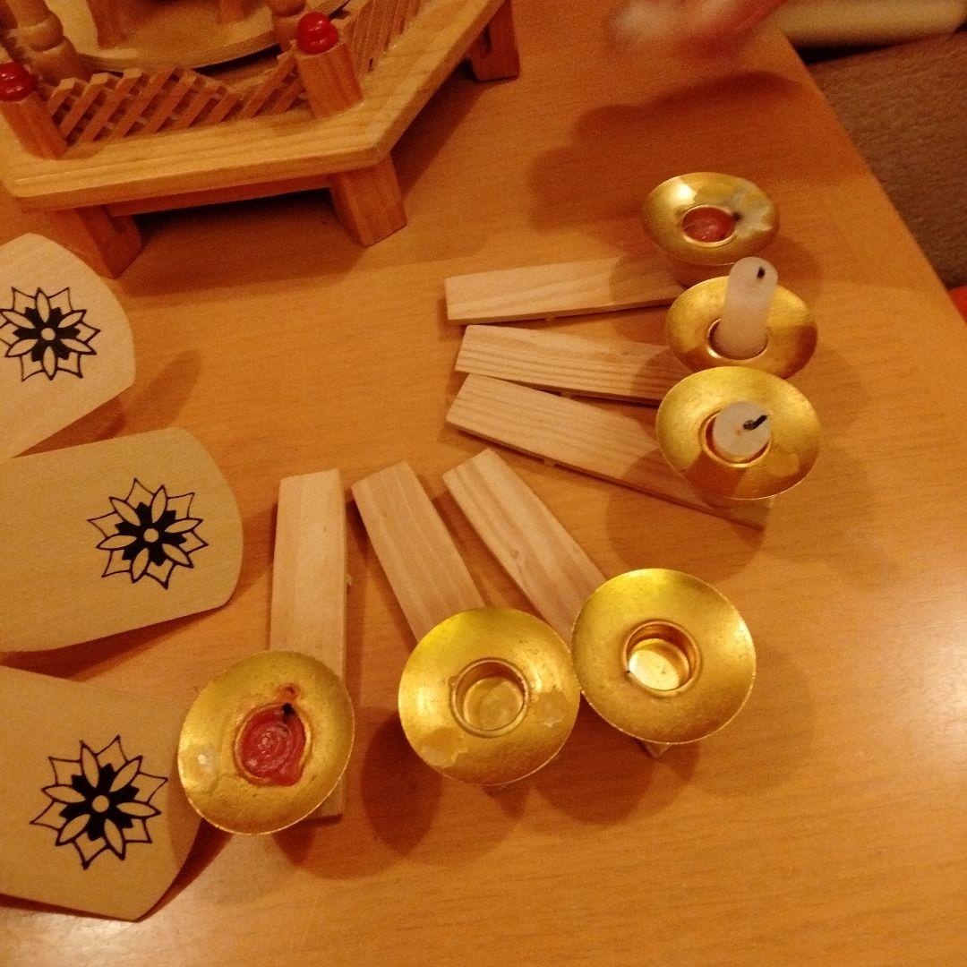 クリスマス　木製置物