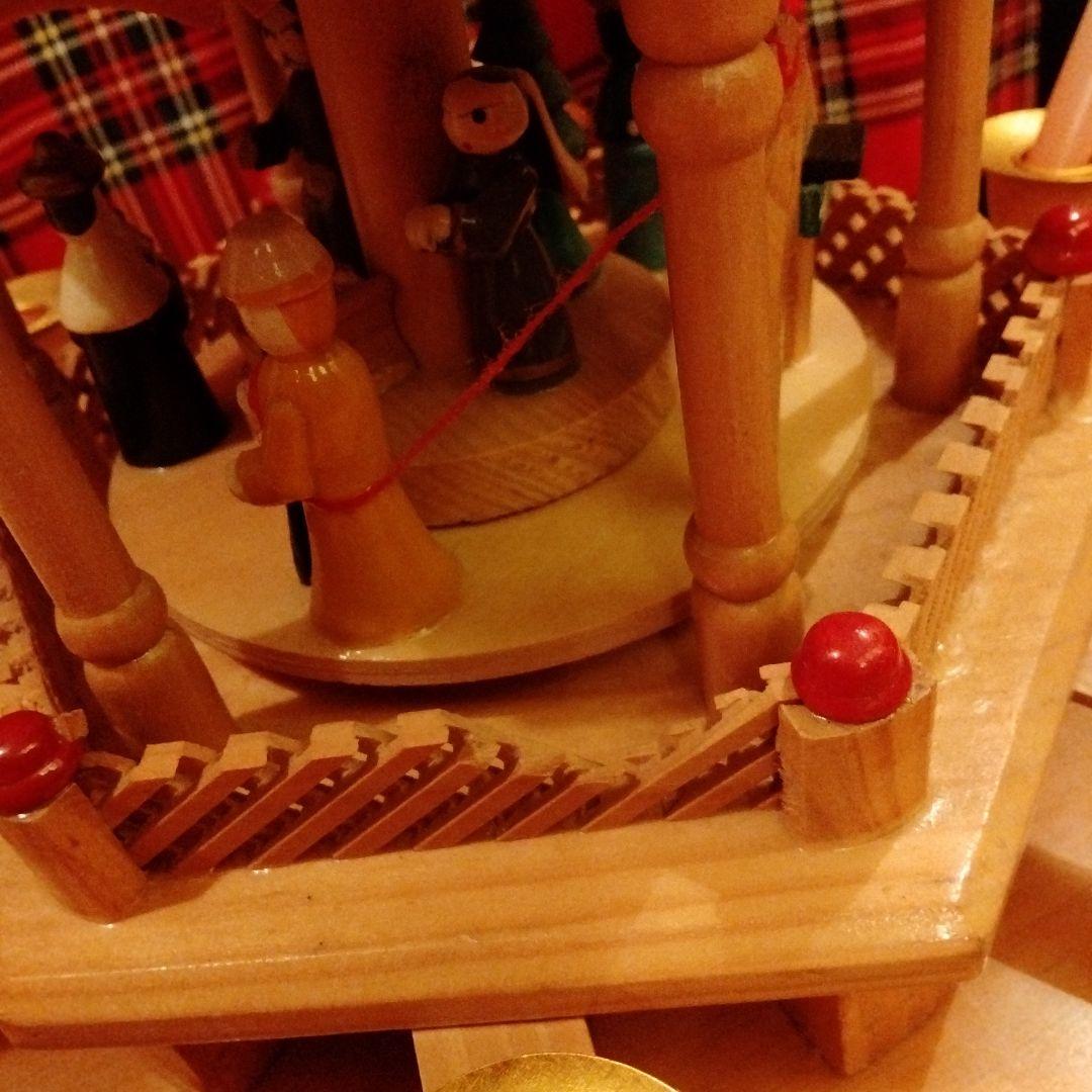 クリスマス　木製置物