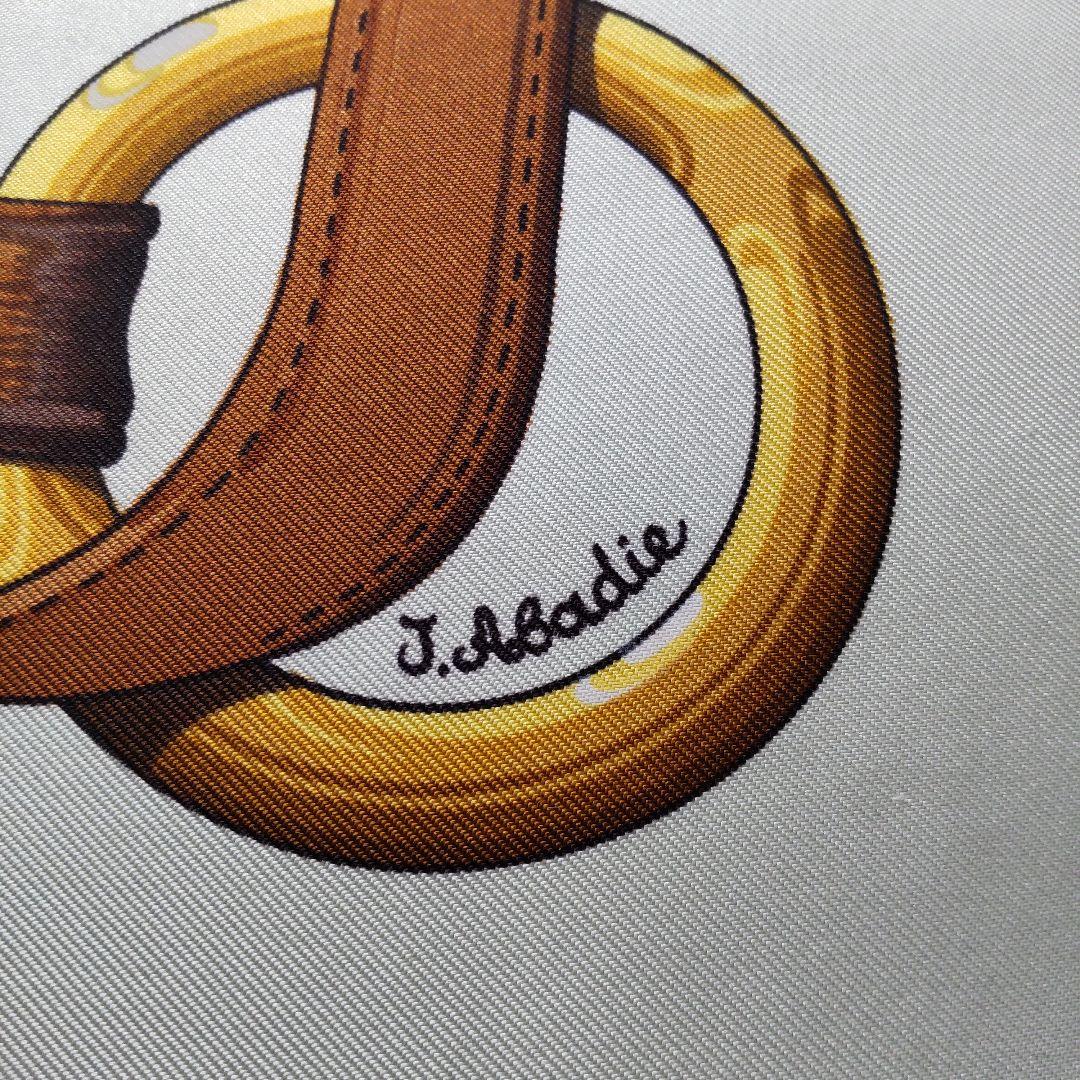 未使用 23SS エルメス シルク スカーフ Coaching グリーン タグ付