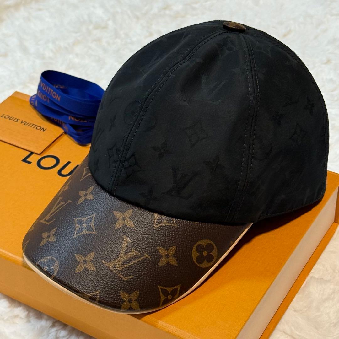 ルイヴィトン キャップ IVゲットレディー モノグラム ノワール M
