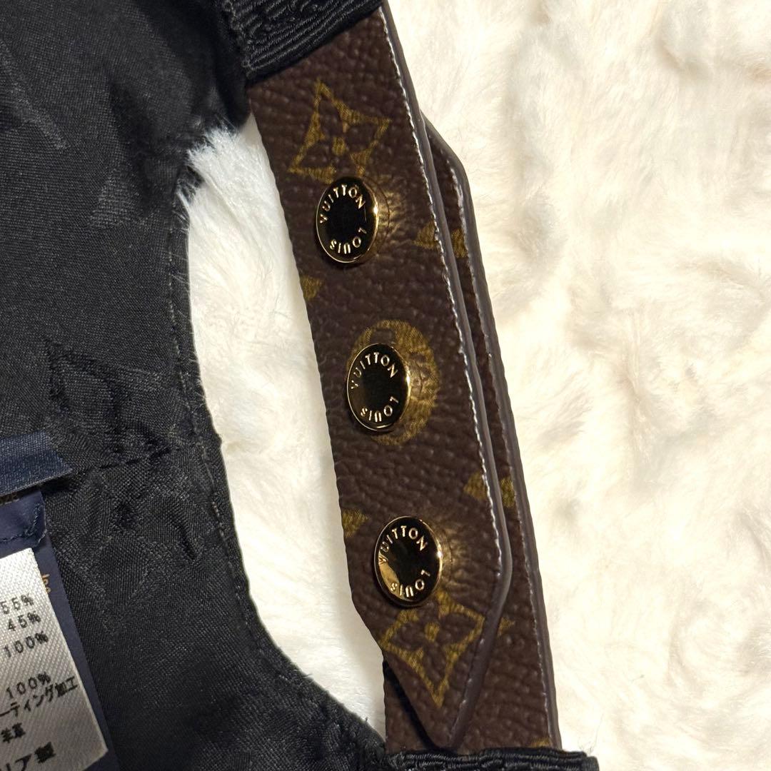 ルイヴィトン キャップ IVゲットレディー モノグラム ノワール M