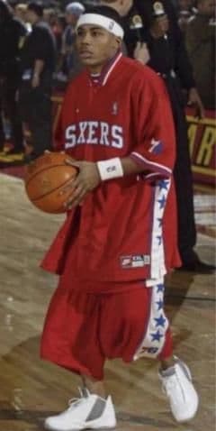 NIKE NBA チームタグ シクサーズ ゲームシャツ XXL Nelly  ①