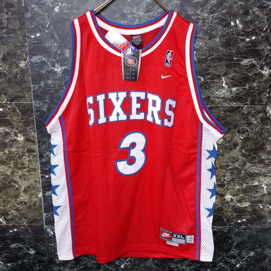 NIKE NBA チームタグ シクサーズ ゲームシャツ XXL Nelly  ①