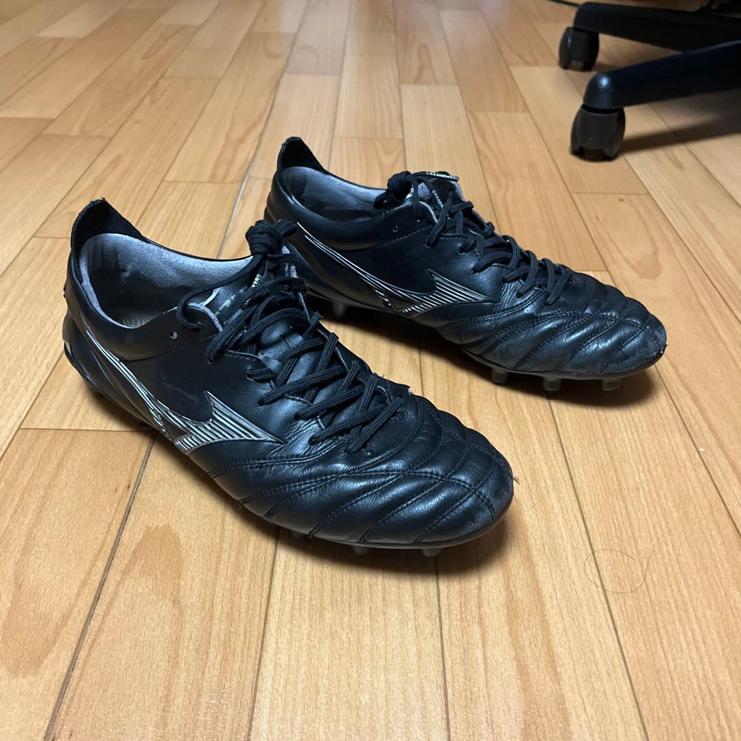 Mizuno ブラック サッカーシューズ スパイク