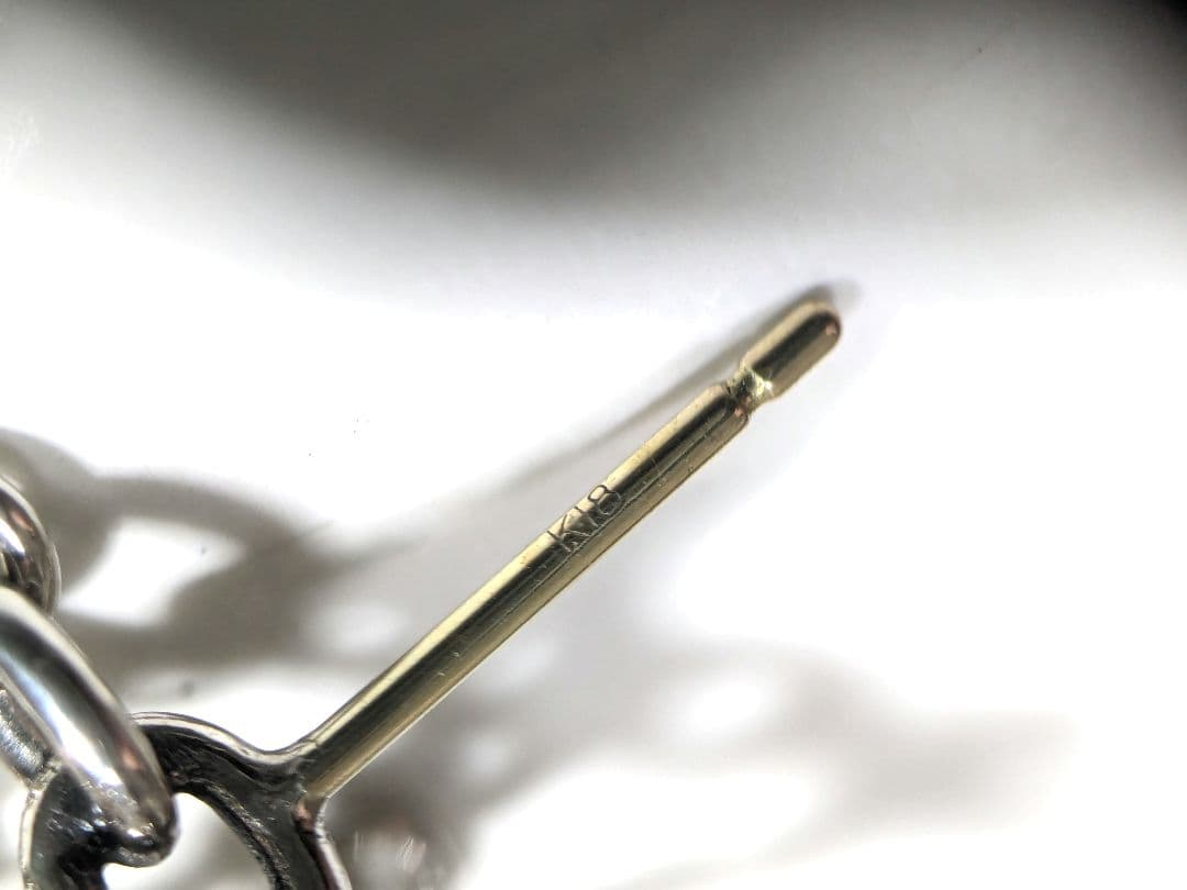 ジャスティンデイビス　シルバー925　クロス　チェーン　ピアス　K18　金