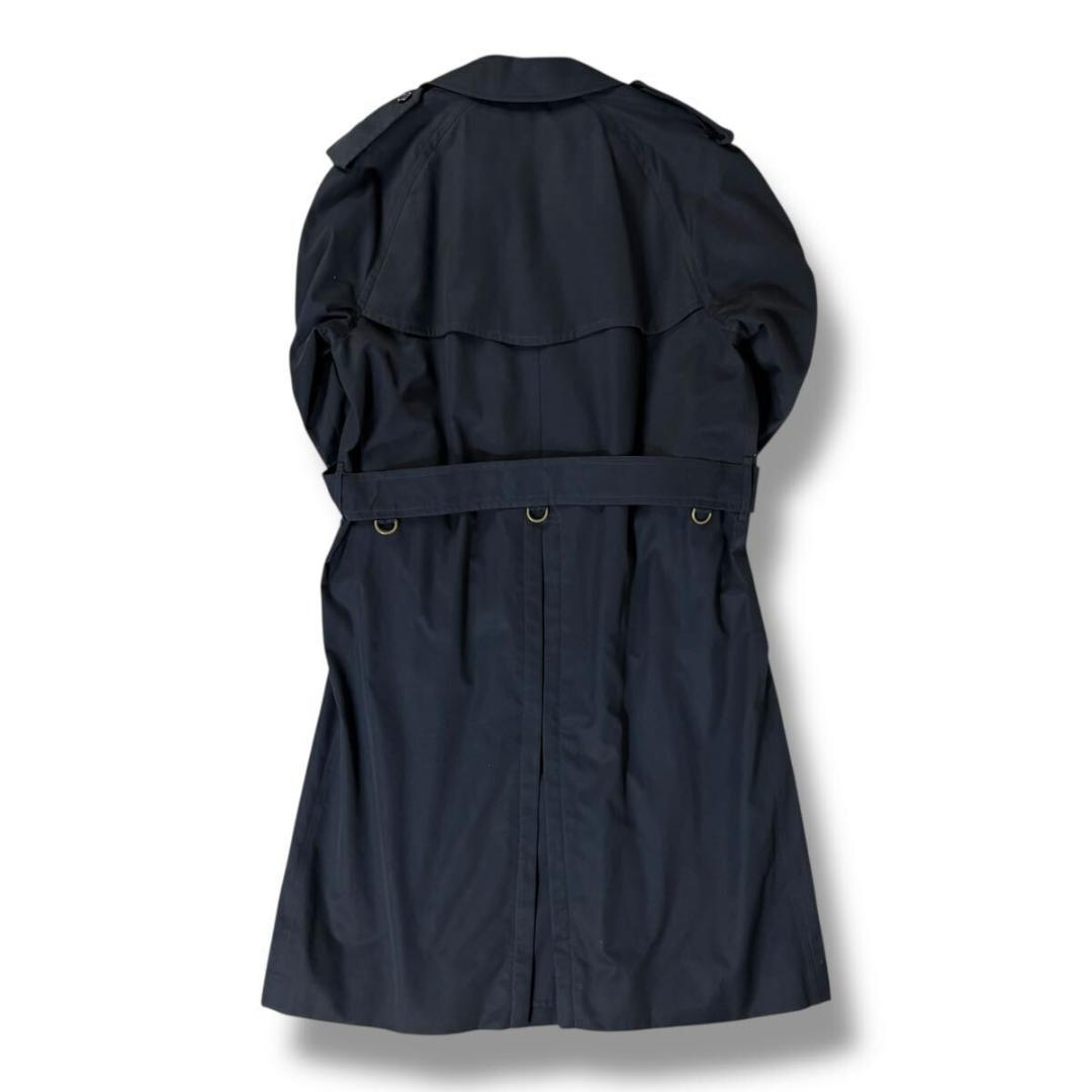【美品】BURBERRY コットン トレンチコート ネイビー 50サイズ 英国製