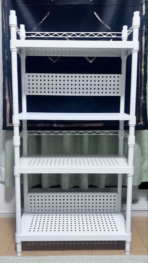 Bauhutte デスクサイドラック　ホワイト BHS-600SM-WH