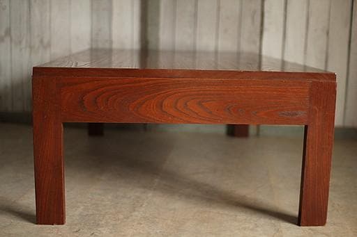 古い大きな木製の机　引き出し3杯　テーブル