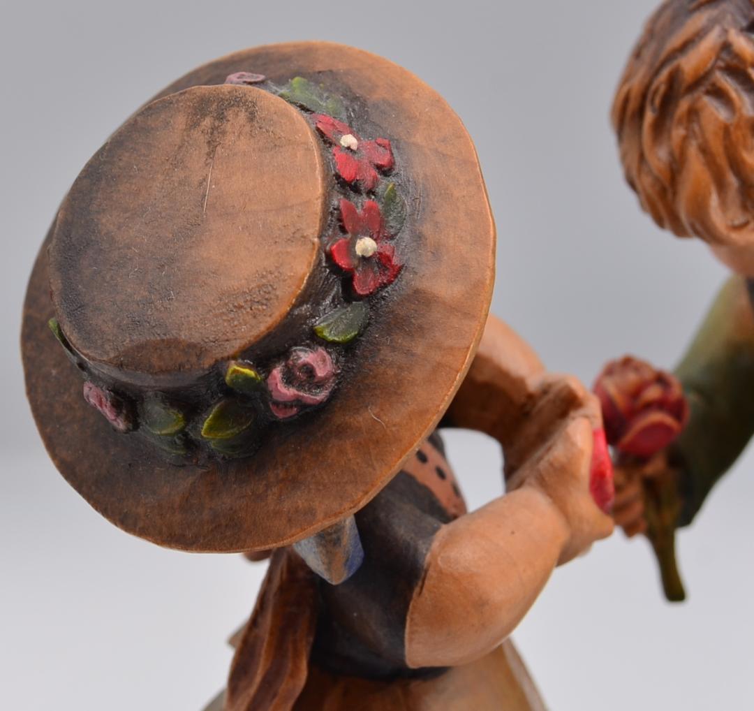 求愛　アンリ　ANRI　フェランディス　木彫人形　イタリア　高さ16ｃｍ