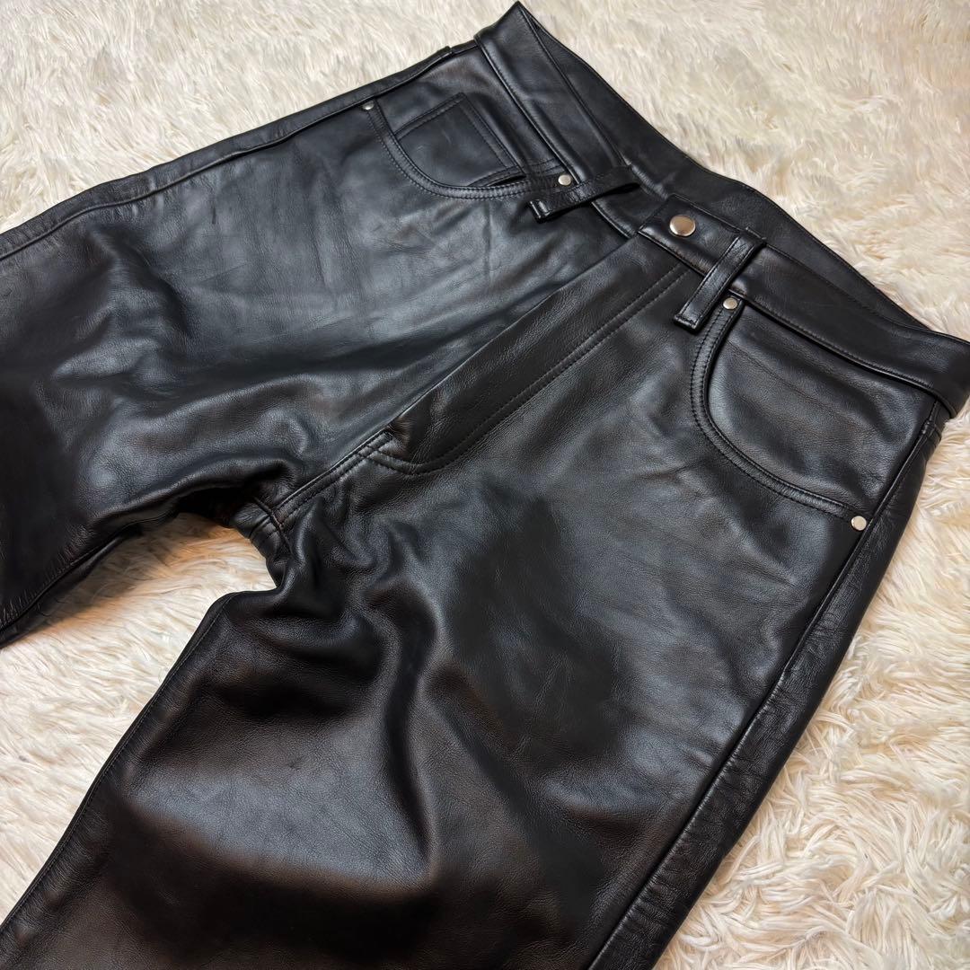 (美品) Indian Motorcycle ホースハイドレザー パンツ