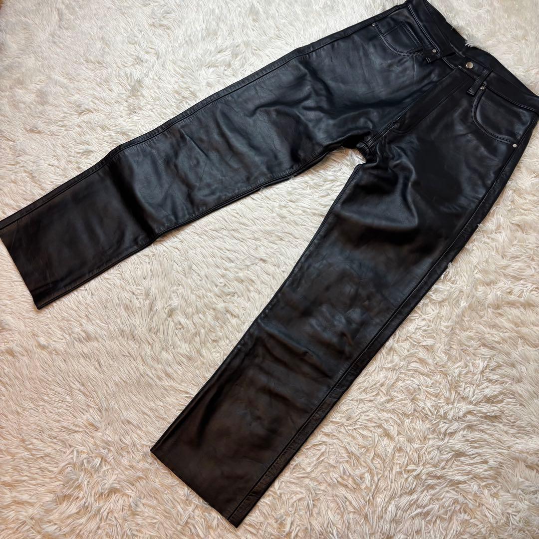 (美品) Indian Motorcycle ホースハイドレザー パンツ