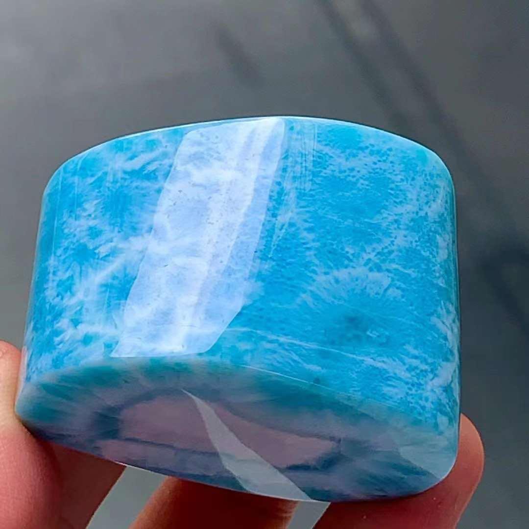 133g 天然無処理　ラリマー  置物(原石)