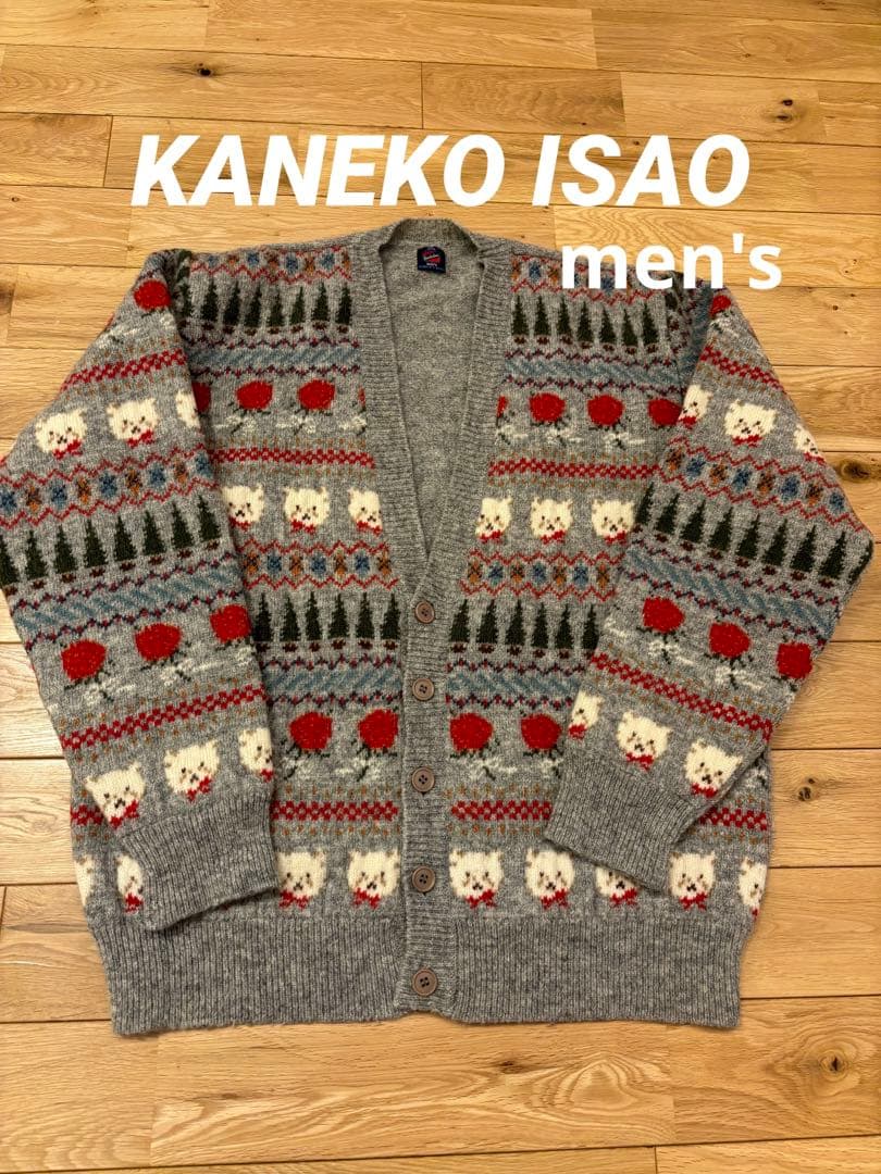 KANEKO ISAO 金子功　メンズ　カーディガン　ニット　ピンクハウス