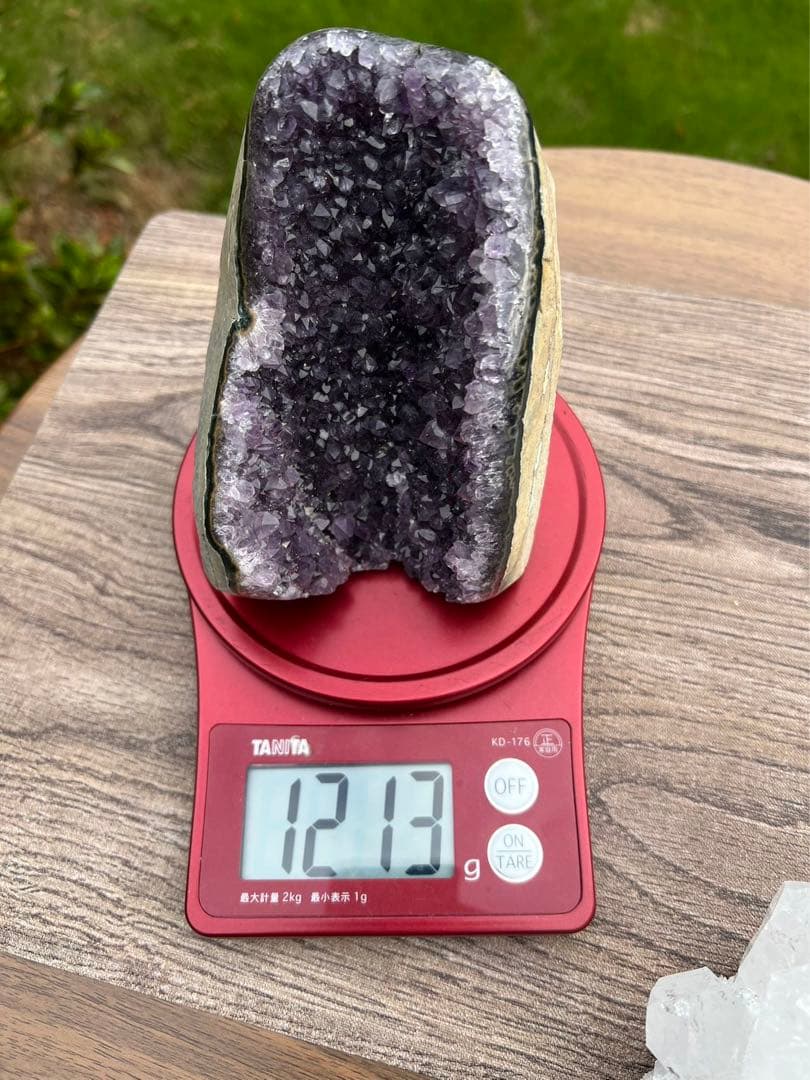 お*ん様 A153 アメジストドーム クラスター ウルグアイ産 と水晶クラスター