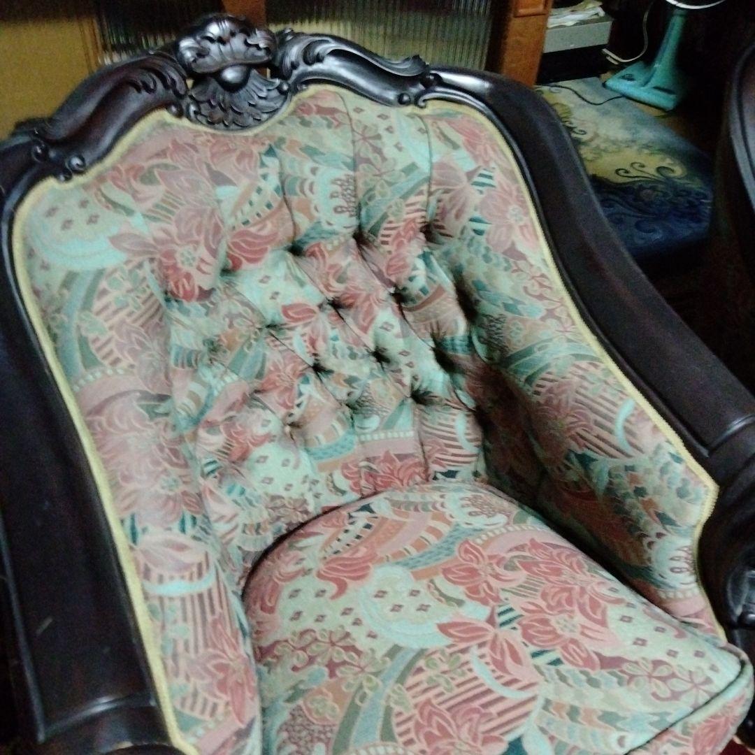 らむ　ビクトリアンスタイル 　3人掛けソファ