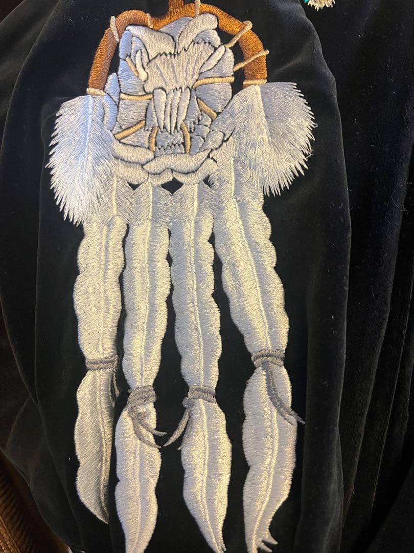 M*o様 値下　限定品希少　スカジャン 黒　別珍　刺繍　老舗プリンス社55周年