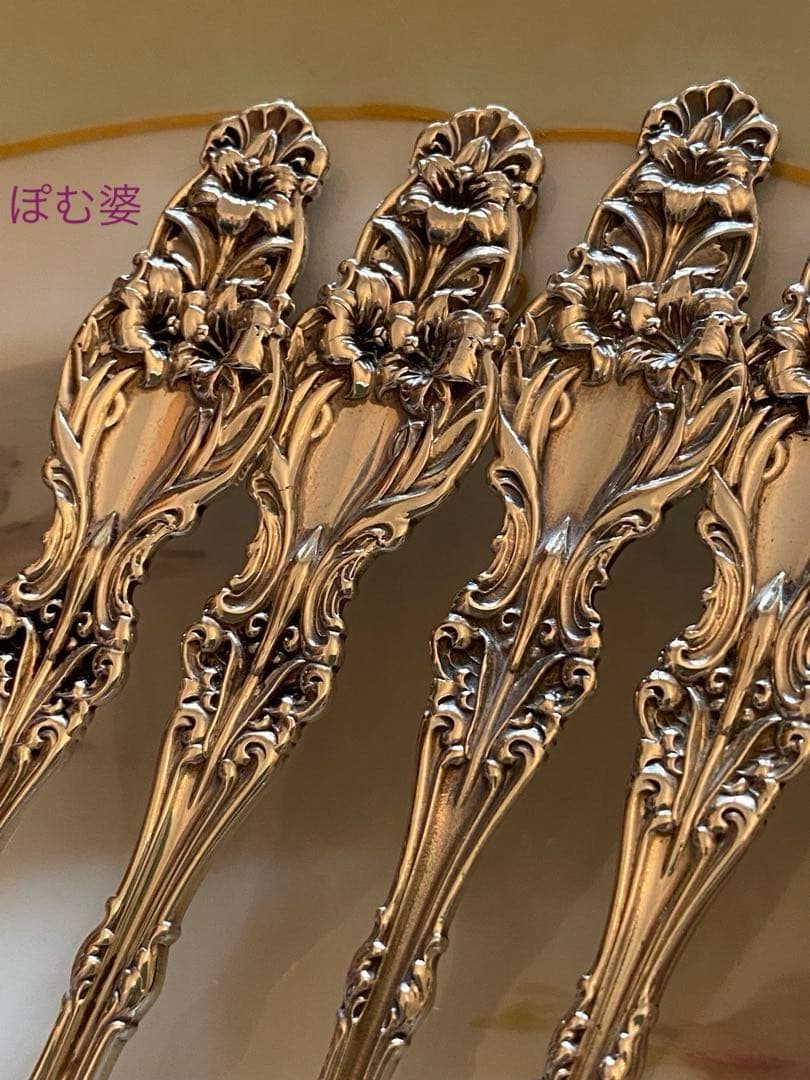 【Whiting ホワイティング】純銀／バターナイフ「Lily」モノグラム無し