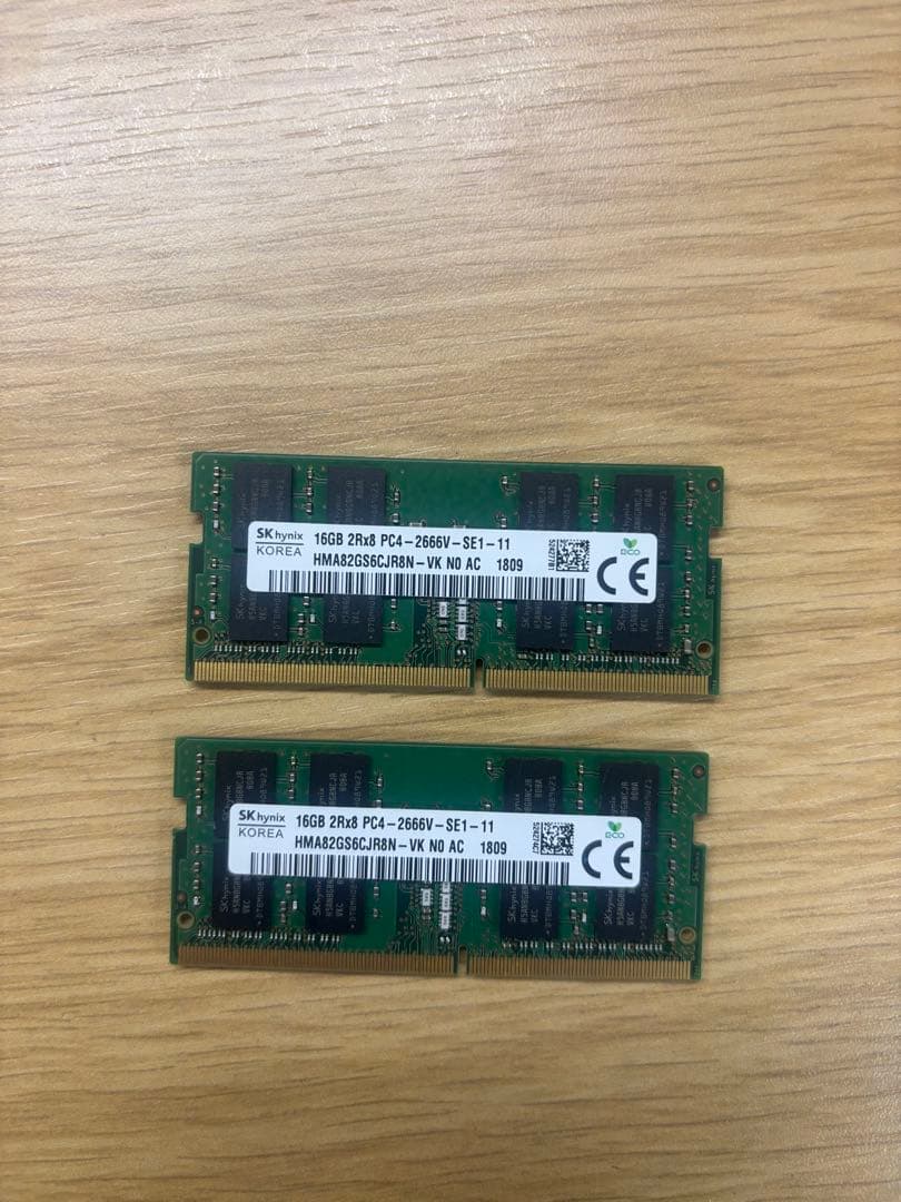 16GB DDR4 2666V メモリモジュール