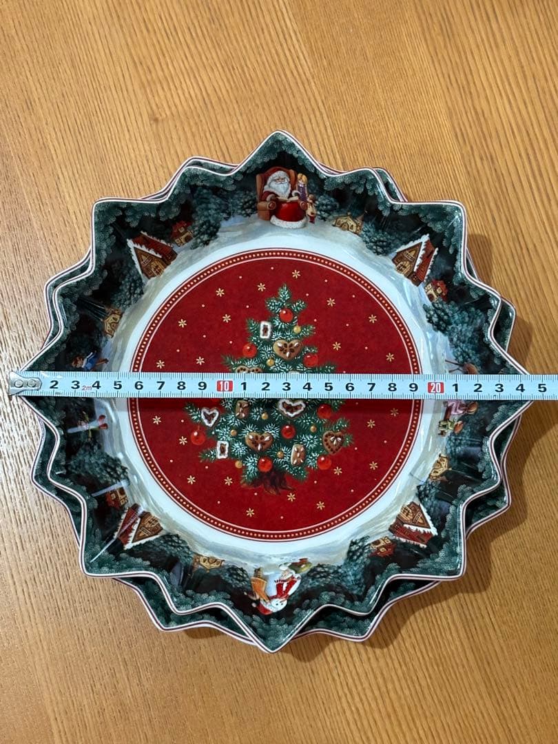 Villeroy & Bochビレロイ&ボッホ クリスマスデザイン皿4枚 陶器皿