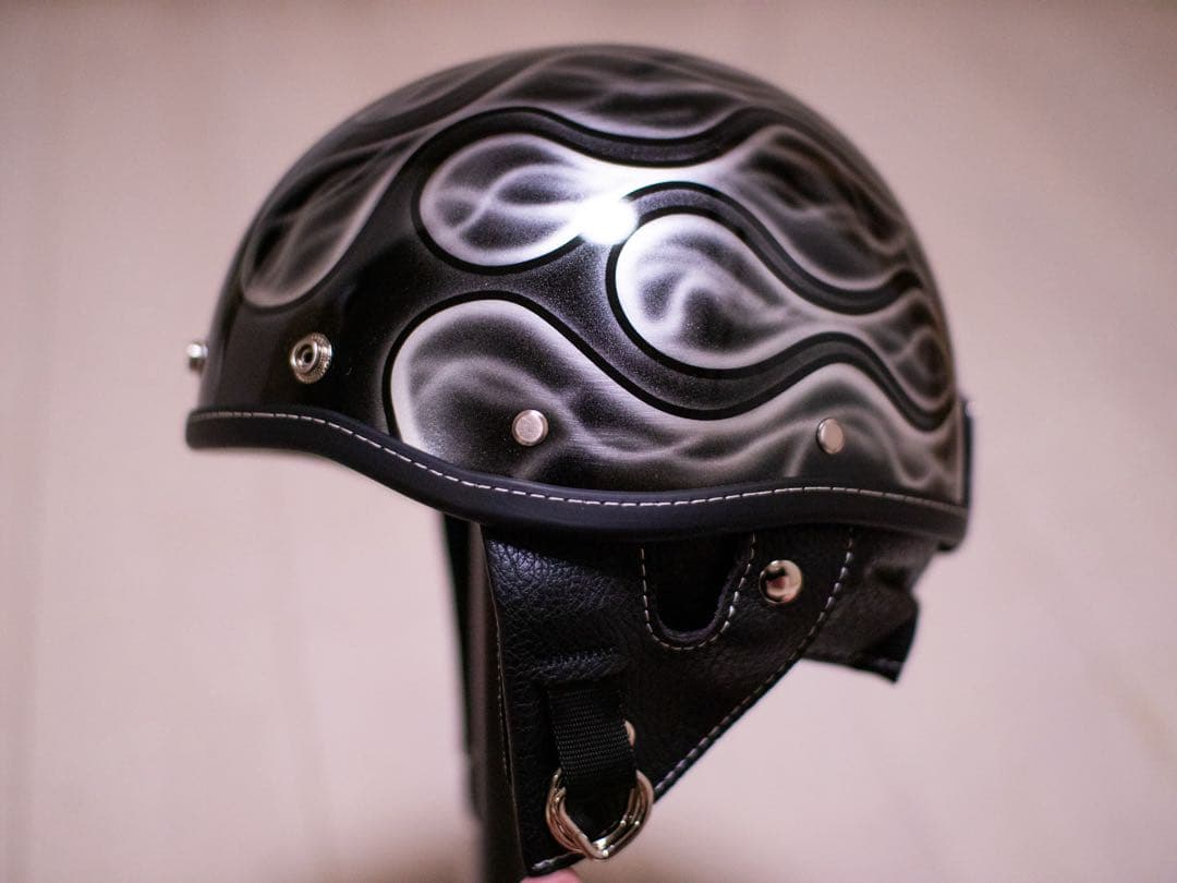 XL 新品未使用　ポリヘル　ポリス　ヘルメット バイク　黒シルバーフレア