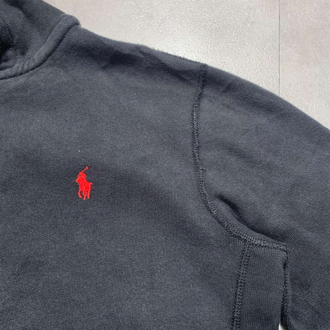 【レア】ブラック ラルフローレン ジップパーカー Ｓ