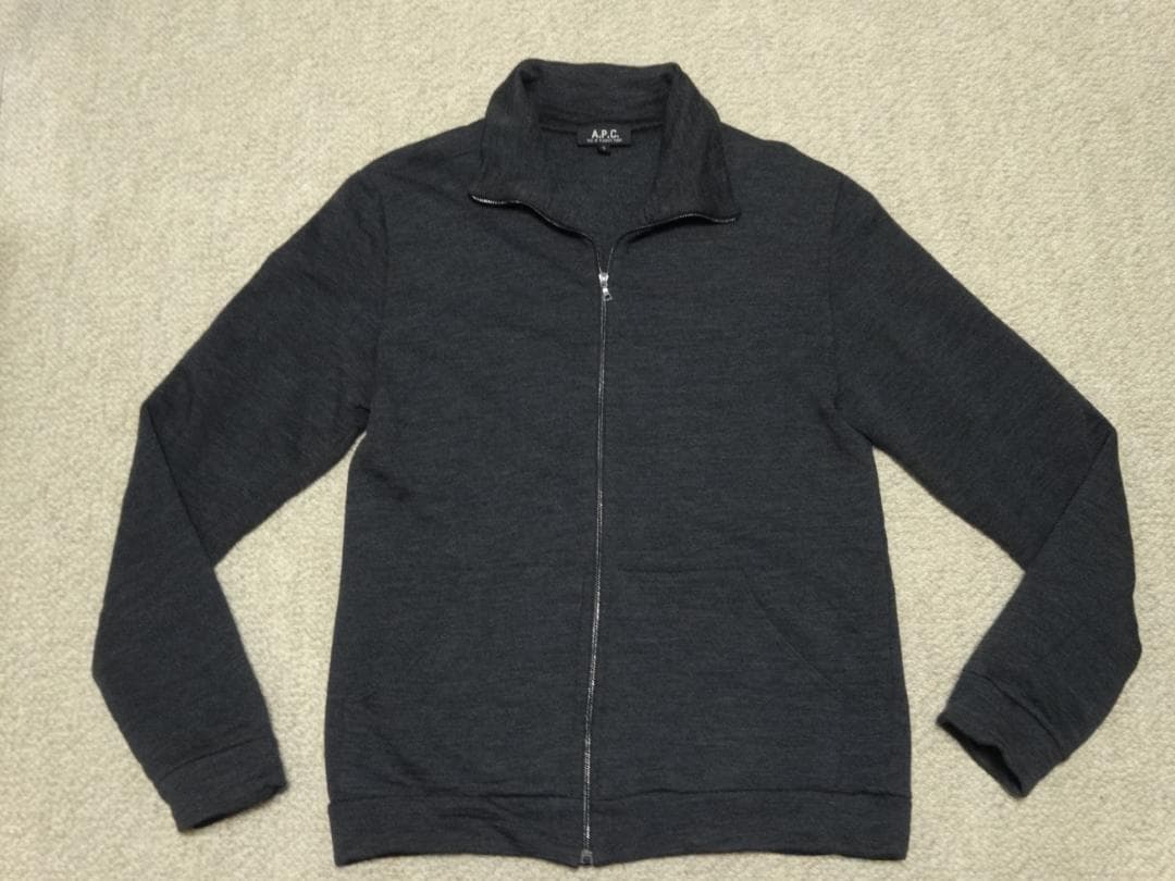 希少　９０ｓ　フランス製　A.P.C　ウール ジップアップジャケット　サイズ３