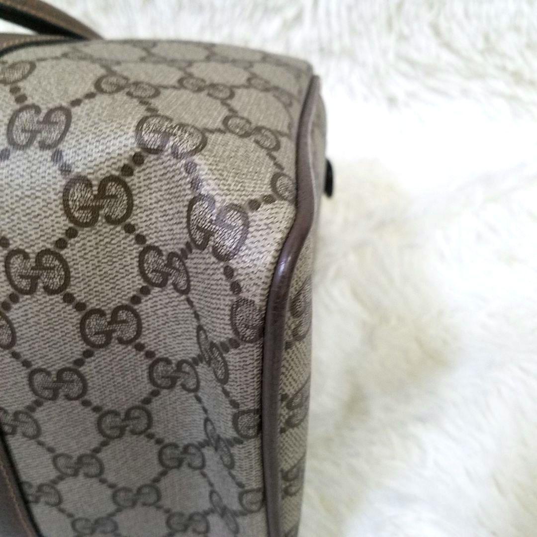 【美品】GUCCI ミニボストンバッグ シェリーライン GG柄 PVC 総柄