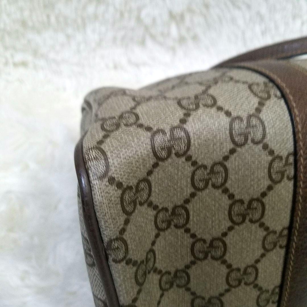 【美品】GUCCI ミニボストンバッグ シェリーライン GG柄 PVC 総柄