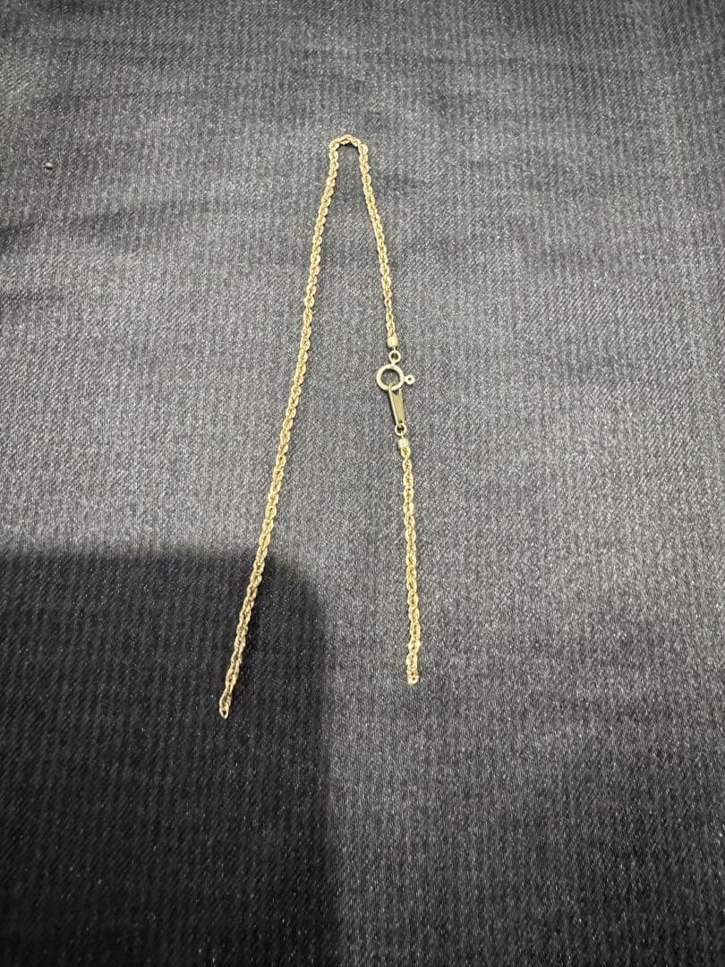 18K ロープチェーン アンクレット