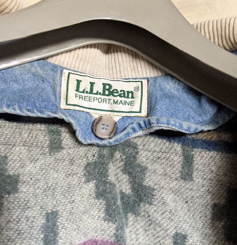 90'sUSA製L.L.Beanデニムロングコート
