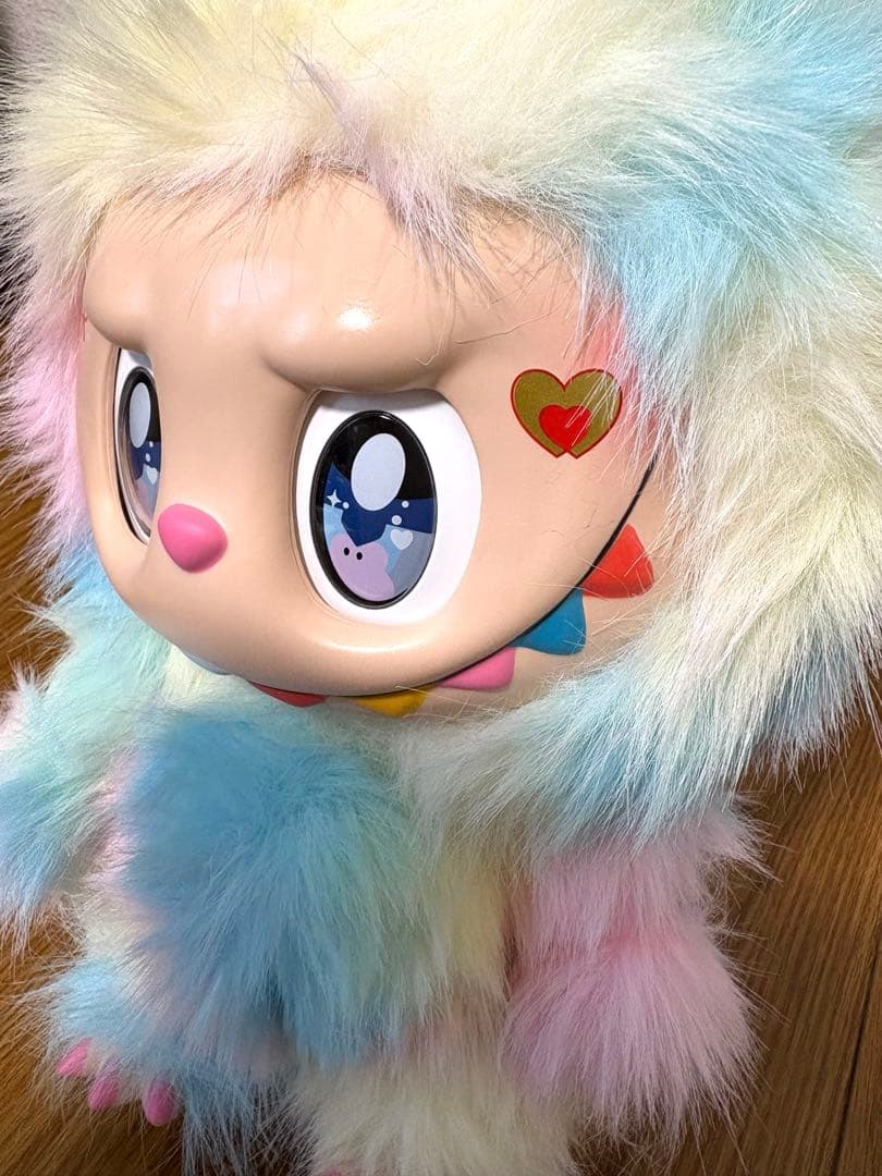 ZIMOMO ジモモ　38CM ぬいぐるみ ♡LABUBU レインボー