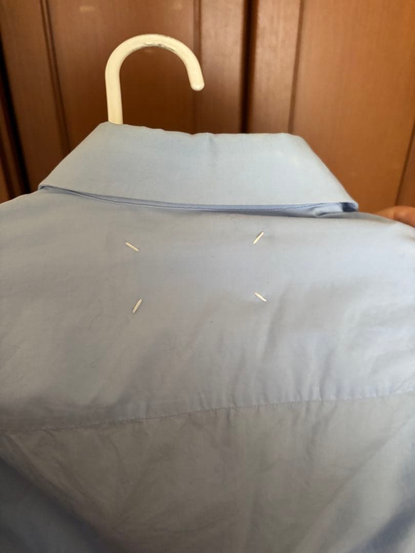 マルジェラ　ライトブルー シャツ