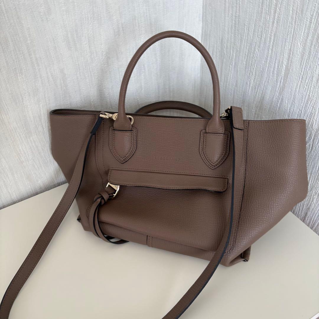 【完売品】ロンシャン ☆メールボックスバッグ Mトップハンドルショルダーバッグ☆